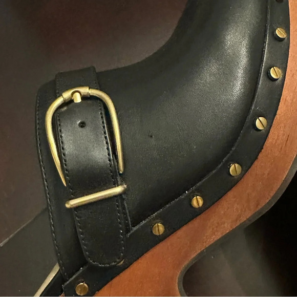 NIB Veronica Beard Hendrix Buckled Clogs Size 9.5 Black - Picture 11 of 13